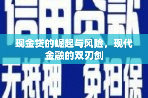 夏津现金贷的崛起与风险，现代金融的双刃剑