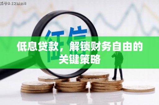 夏津低息贷款，解锁财务自由的关键策略