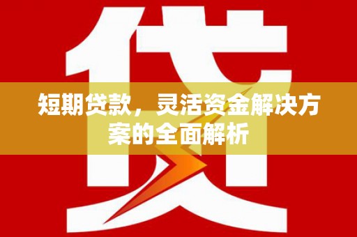 夏津短期贷款，灵活资金解决方案的全面解析