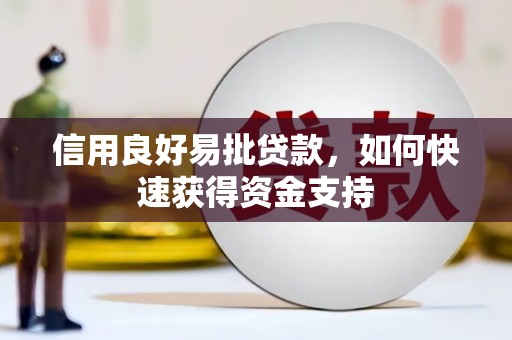 夏津信用良好易批贷款，如何快速获得资金支持