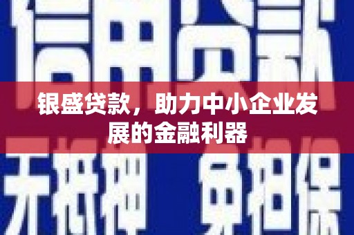 夏津银盛贷款，助力中小企业发展的金融利器