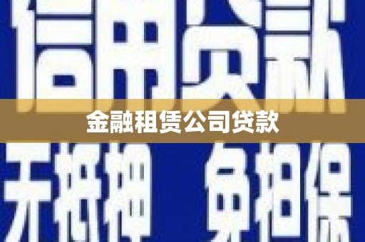 夏津金融租赁公司贷款