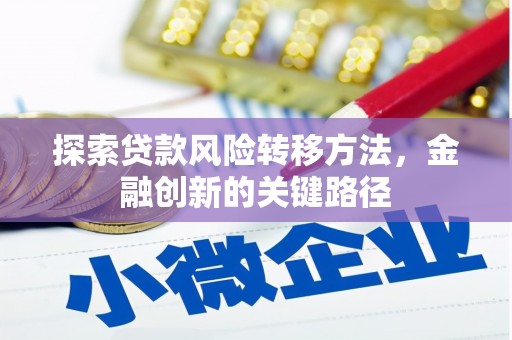 夏津探索贷款风险转移方法，金融创新的关键路径